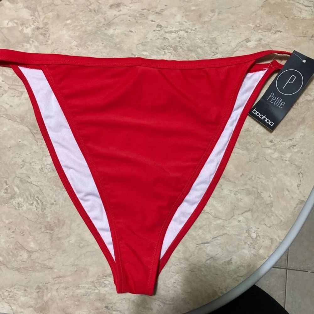 Red swim bottoms size 14 NEW